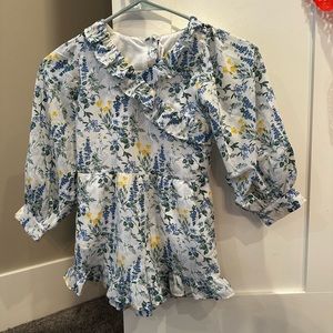 Janie and Jack size 5 girl’s romper worn once sfpf home